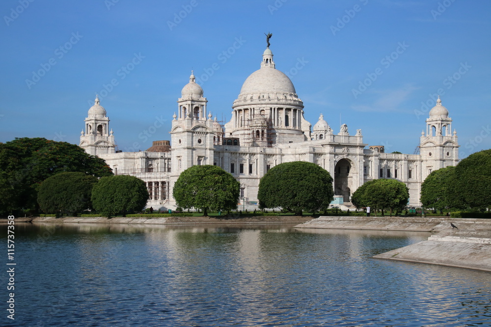 Beautiful Victoria Memorial at Kolkata maidan.