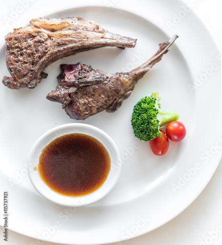 Grilled Lamb steak photo