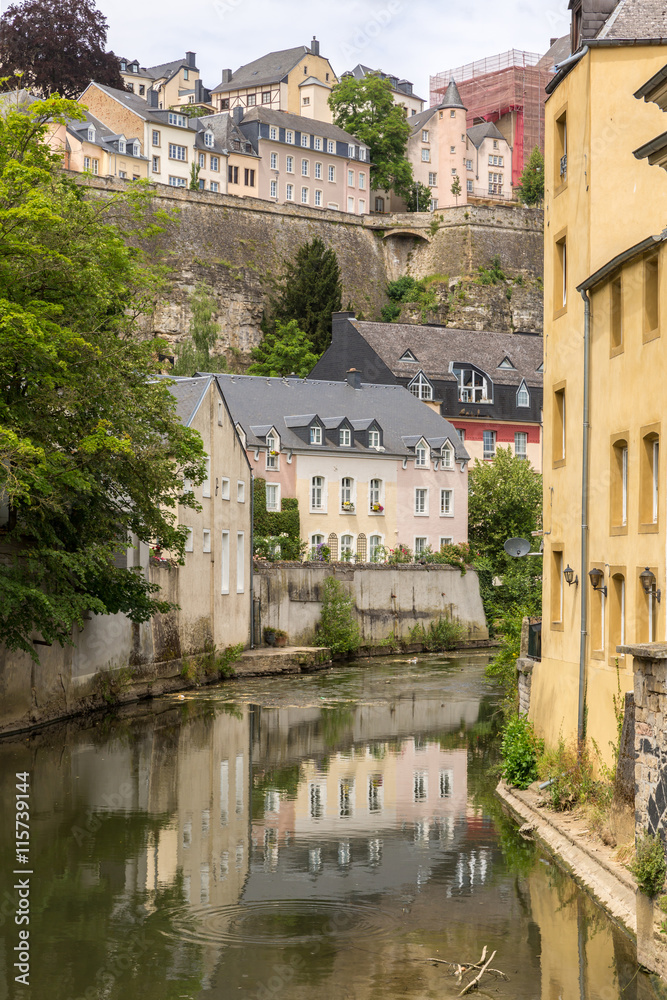 Naklejka premium Luxembourg City, downtown