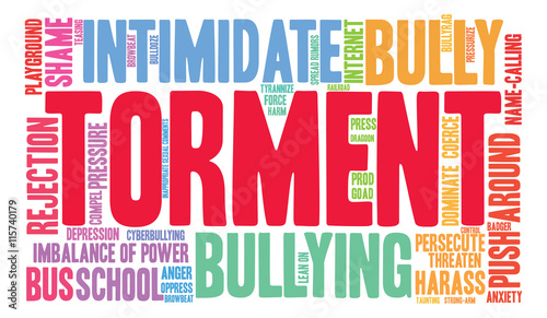 Torment word cloud on a white background. 