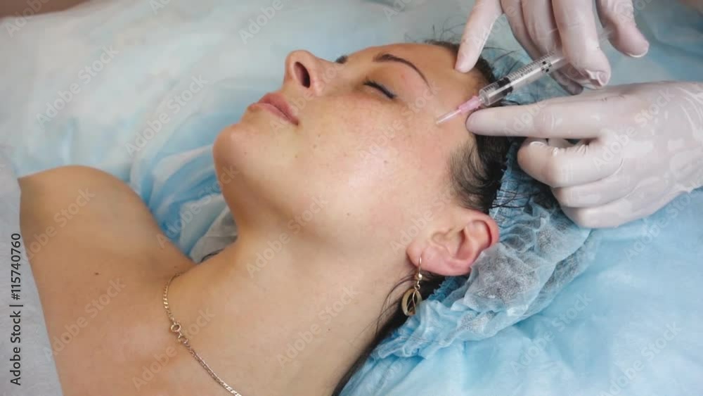 Young beautiful girl in a beauty clinic - indoors Young beautiful girl in a beauty clinic - indoors