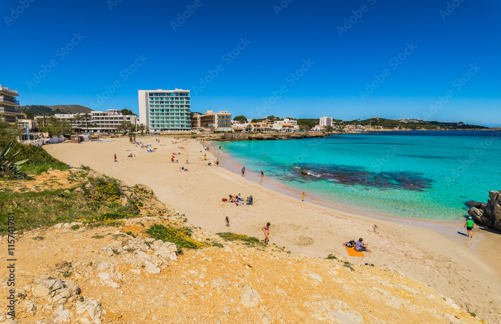 Spain Majorca Beach Son Moll Seaside of Cala Ratjada