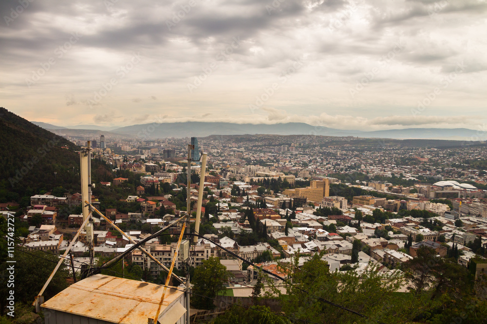 City Tbilisi Georgia panoramic view