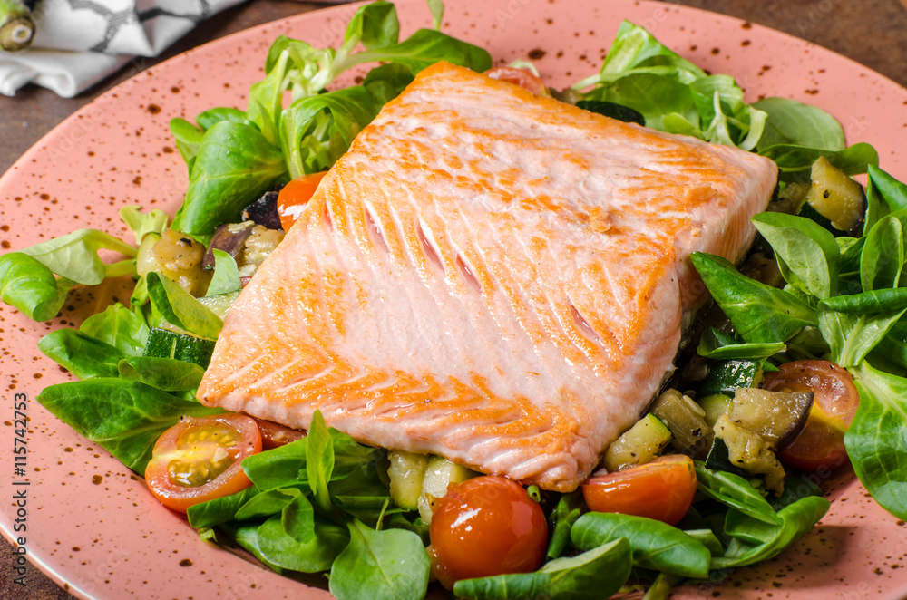 Salmon with potatoes Salmon with potatoes