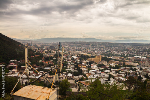 City Tbilisi Georgia panoramic view