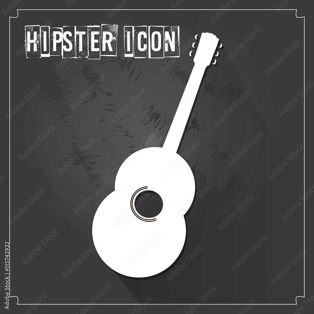 Plakat Hipster icons, vector illustration