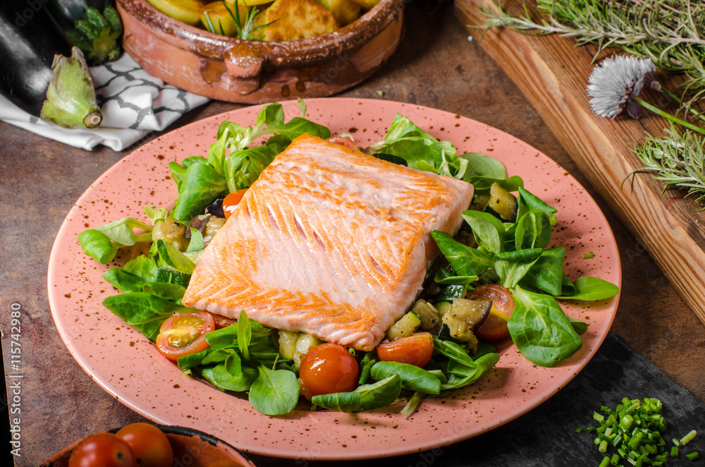 Salmon with potatoes Salmon with potatoes