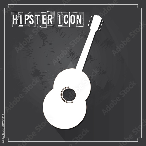 Hipster icons, vector illustration