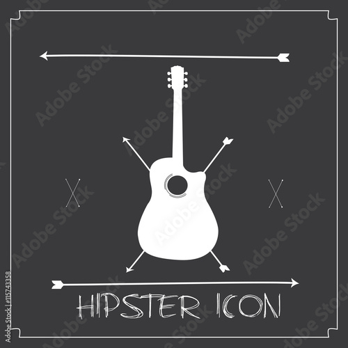 Hipster icons, vector illustration