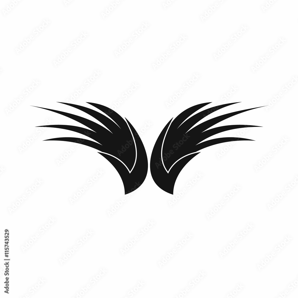 Wing icon in simple style isolated vector illustration