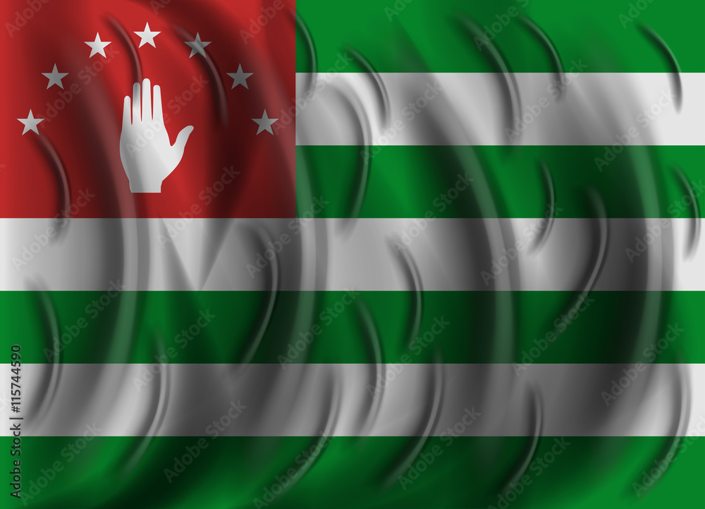 Obraz premium abkhazia wind flag