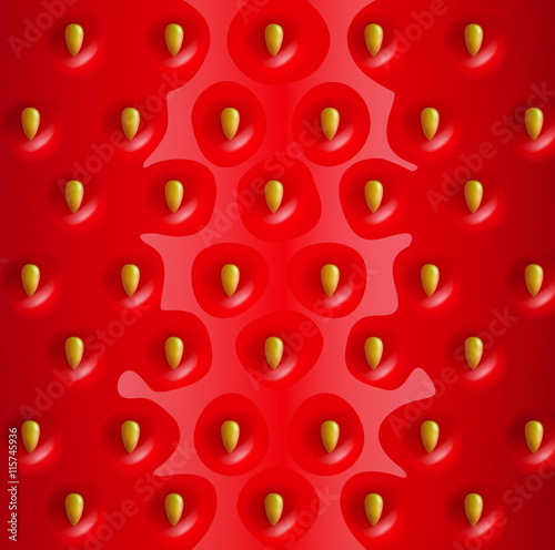 Vector strawberry realistic background
