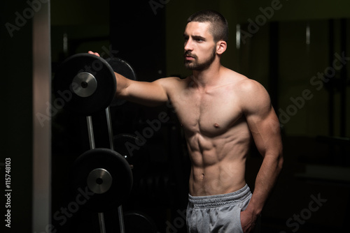 Portrait Of A Physically Fit Muscular Young Man © Jale Ibrak