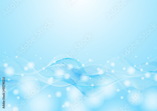 Abstract Blue Wave Background #Vector Graphic