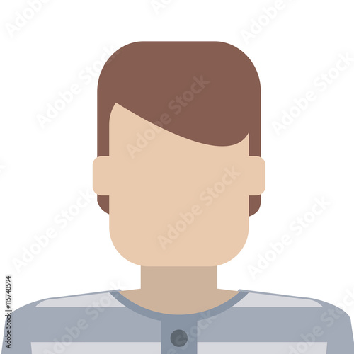 flat design jail inmate icon vector illustration