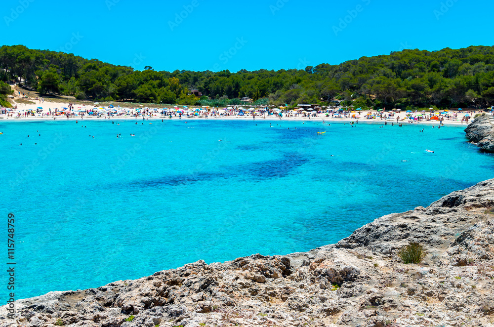 Cala Mondrago - beautiful beach and coast of Mallorca