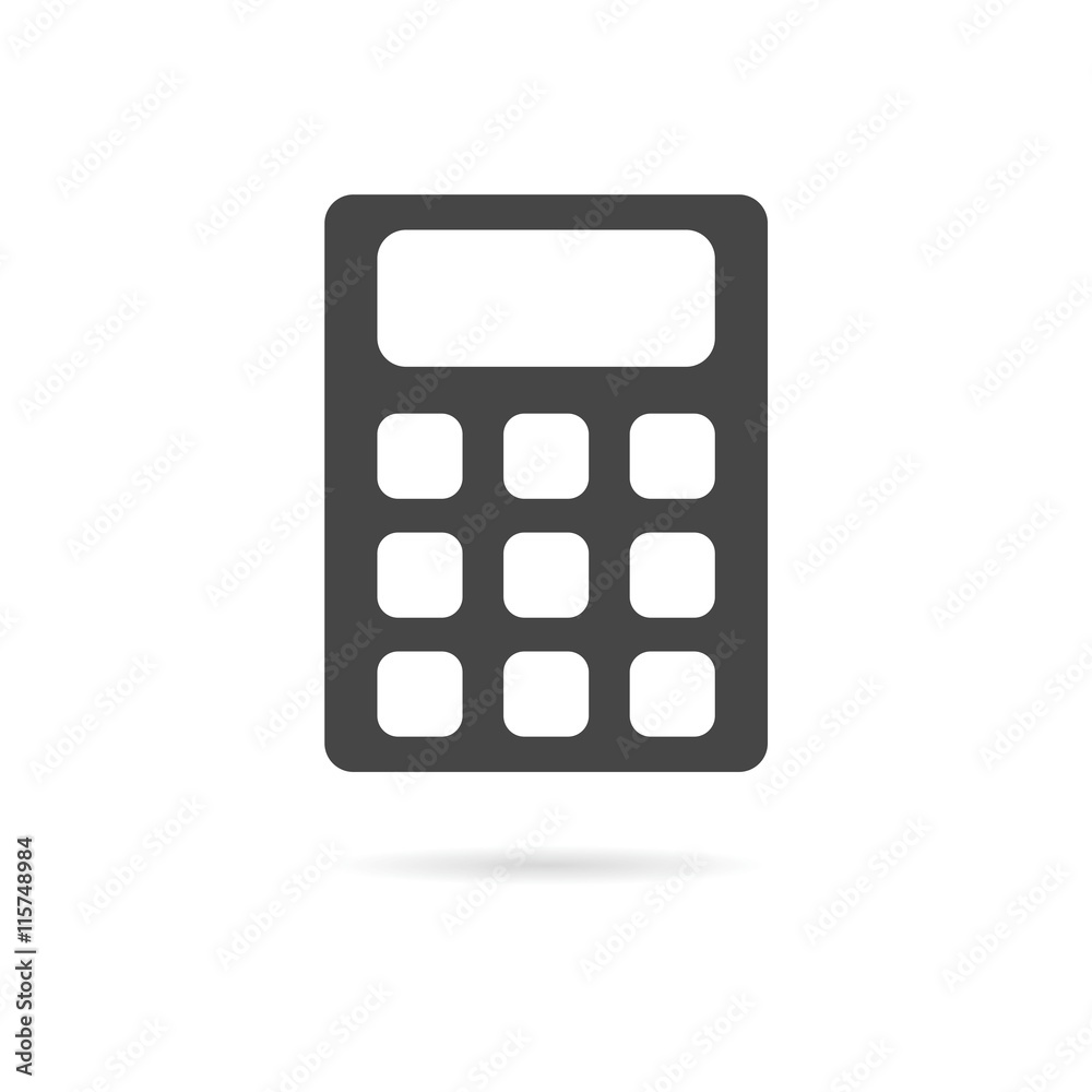 Calculator icon, vector illustration Calculator icon, vector illustration