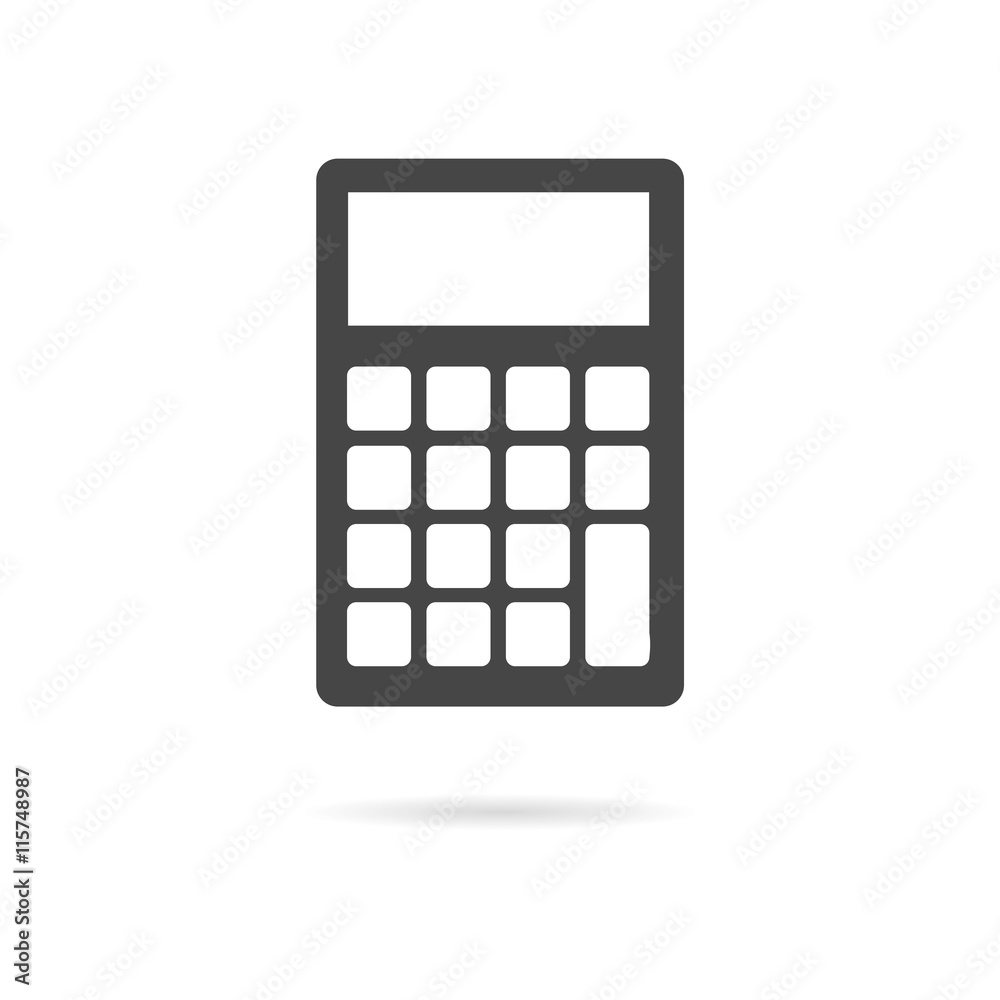 Calculator icon, vector illustration Calculator icon, vector illustration