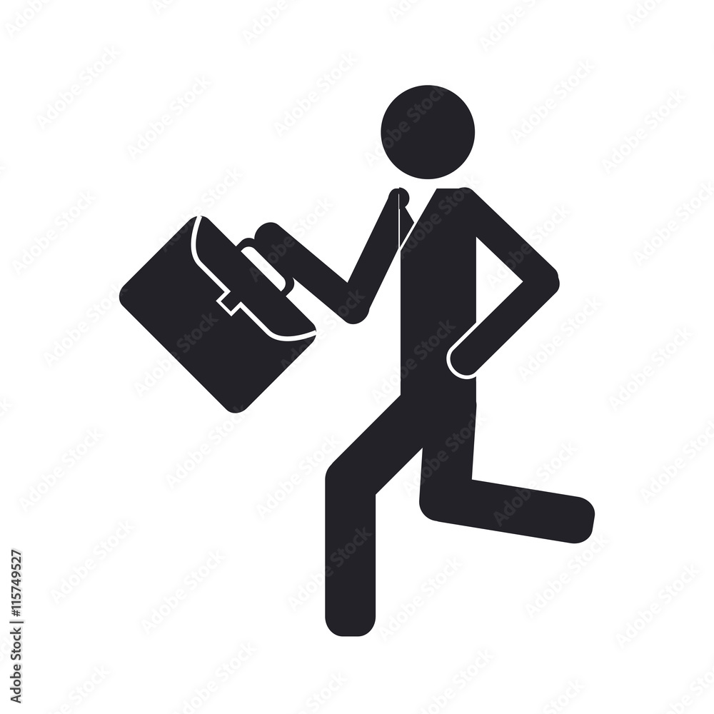 flat design businessman pictogram icon vector illustration flat design businessman pictogram icon vector illustration
