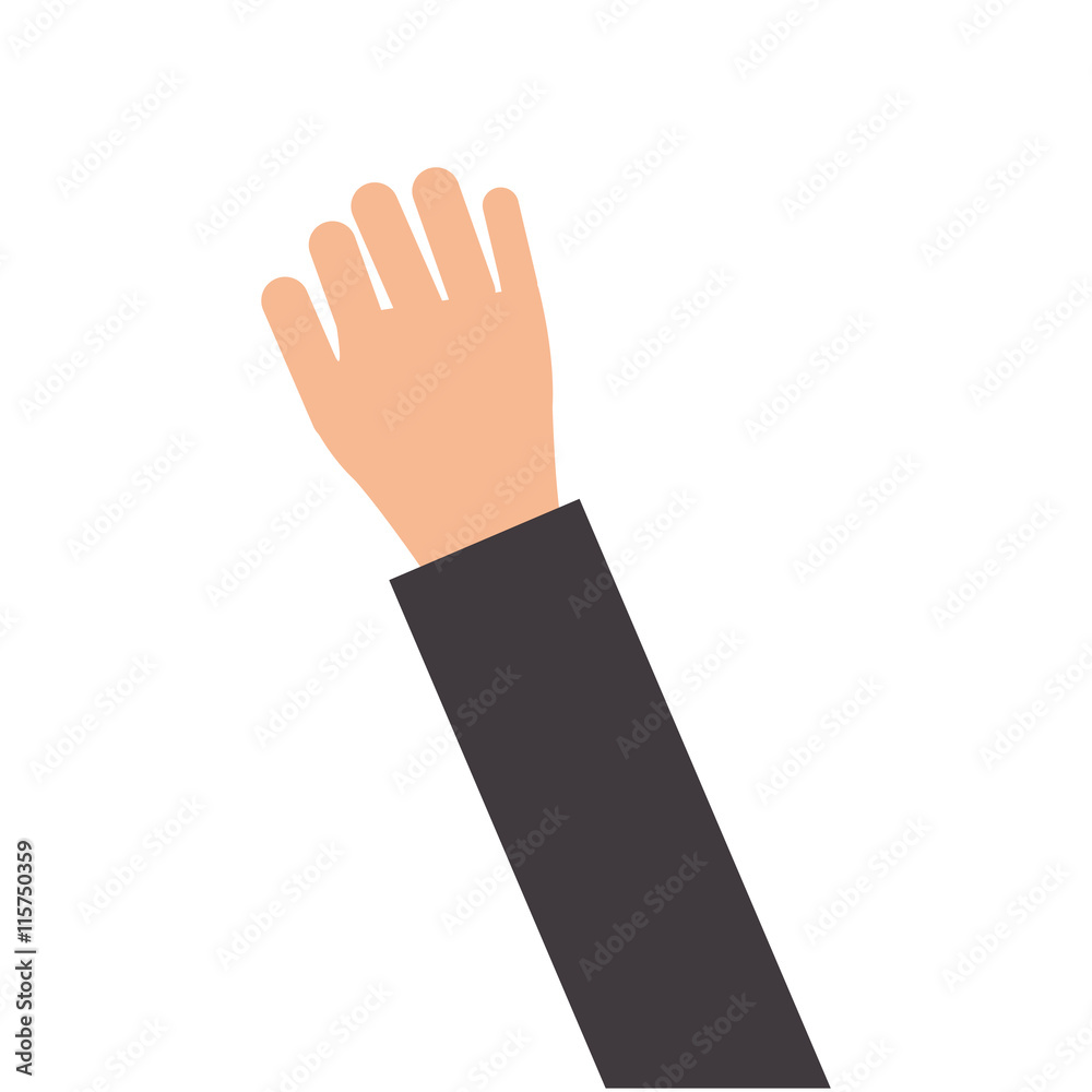 flat design open hand icon vector illustration flat design open hand icon vector illustration