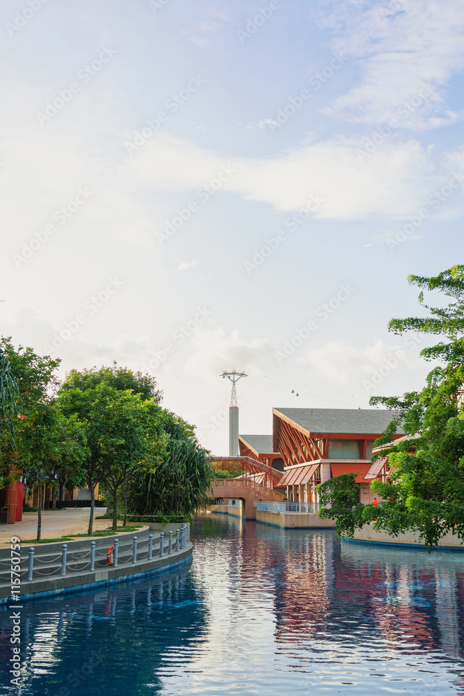 Fototapeta premium Resorts World Sentosa in Sentosa Island in Singapore