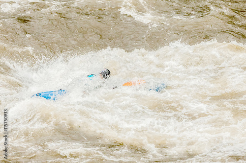 Unidentified Whitewater Kayaker