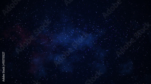 Glowing stars galaxy in space