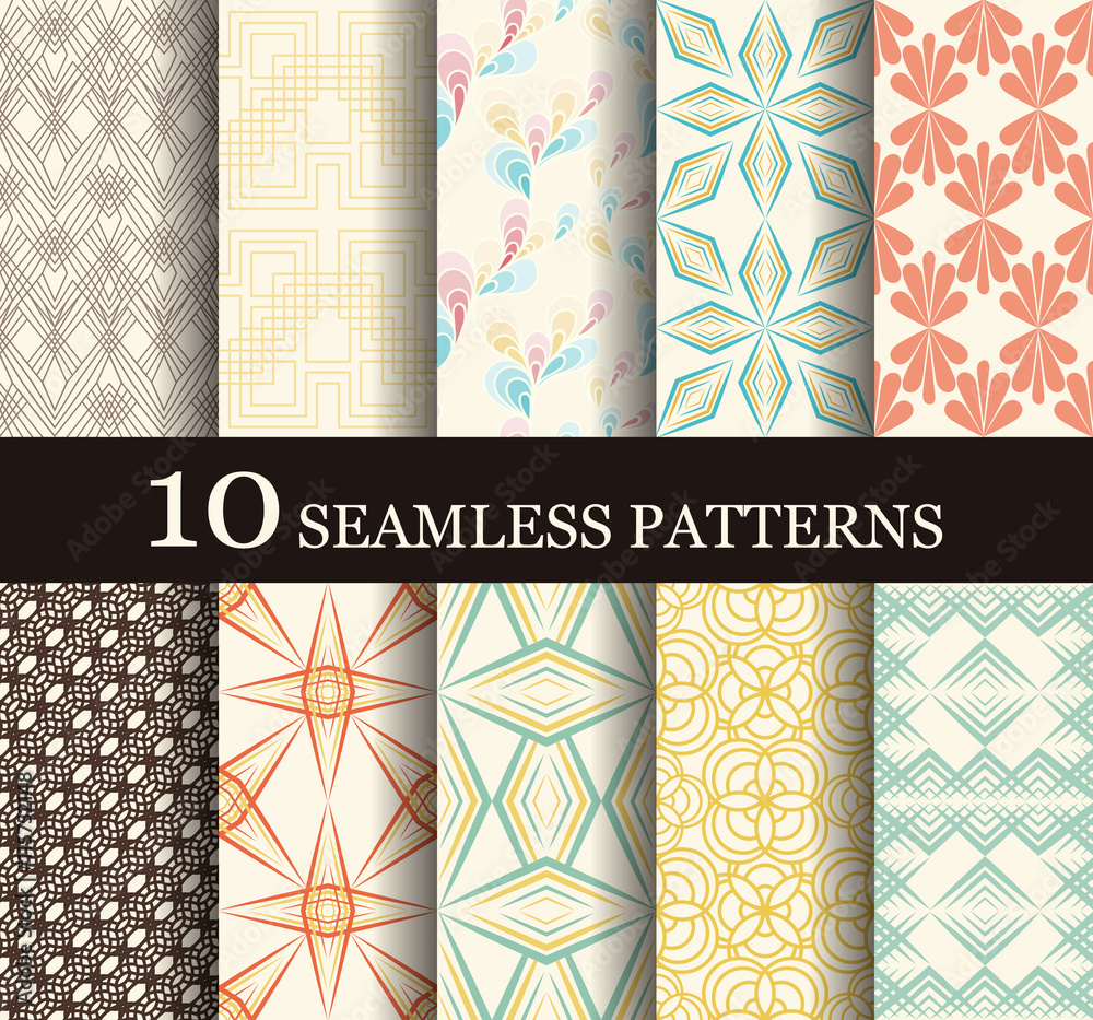 Seamless modern patterns