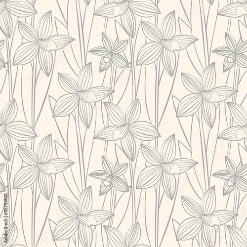 Floral seamless pattern © Mespilia