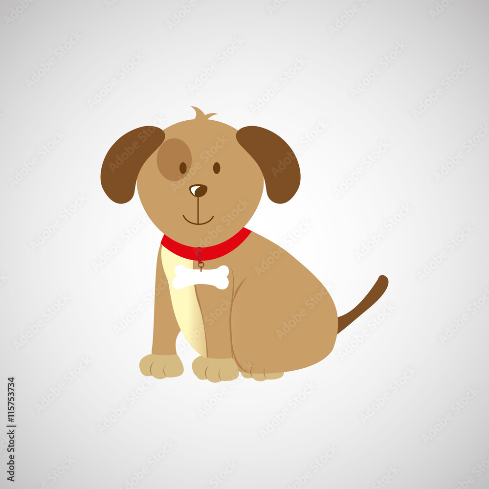 Fototapeta premium cute dog design