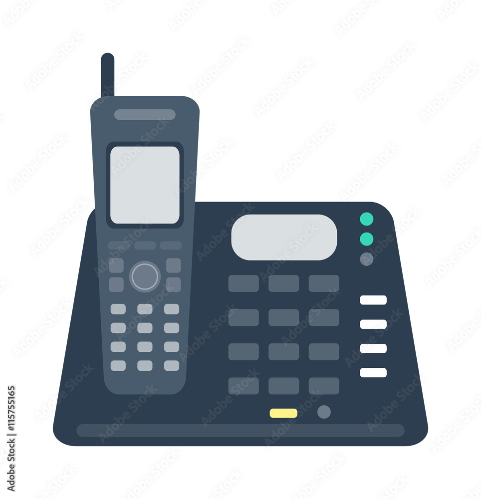 Office business keypad phone and icon of old classic mobile phone vector. Modern style mobile phone technology cellphone vector illustration isolated Office business keypad phone and icon of old classic mobile phone vector. Modern style mobile phone technology cellphone vector illustration isolated
