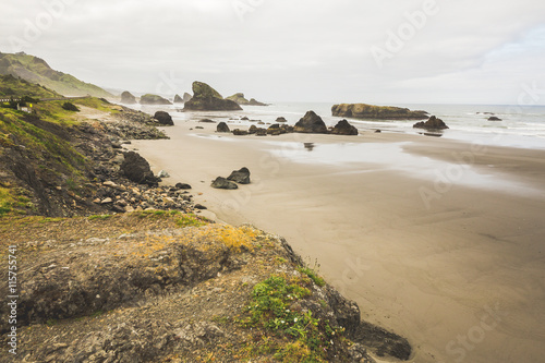 Wallpaper Mural Beautiful view of coastline Pacific ocean with hills. Torontodigital.ca