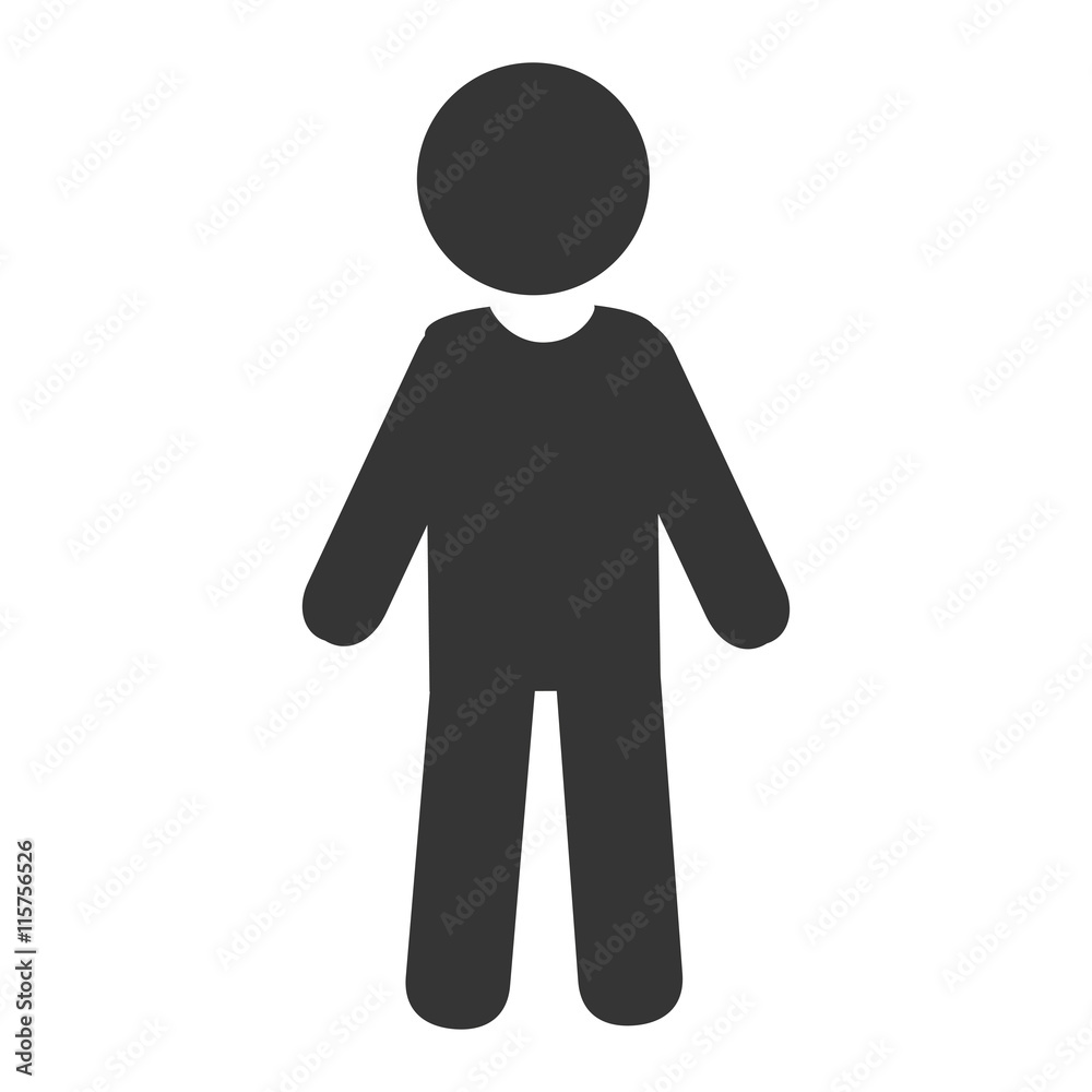 Grandfather in pictogram design, isolated flat icon with black and white colors. Grandfather in pictogram design, isolated flat icon with black and white colors.
