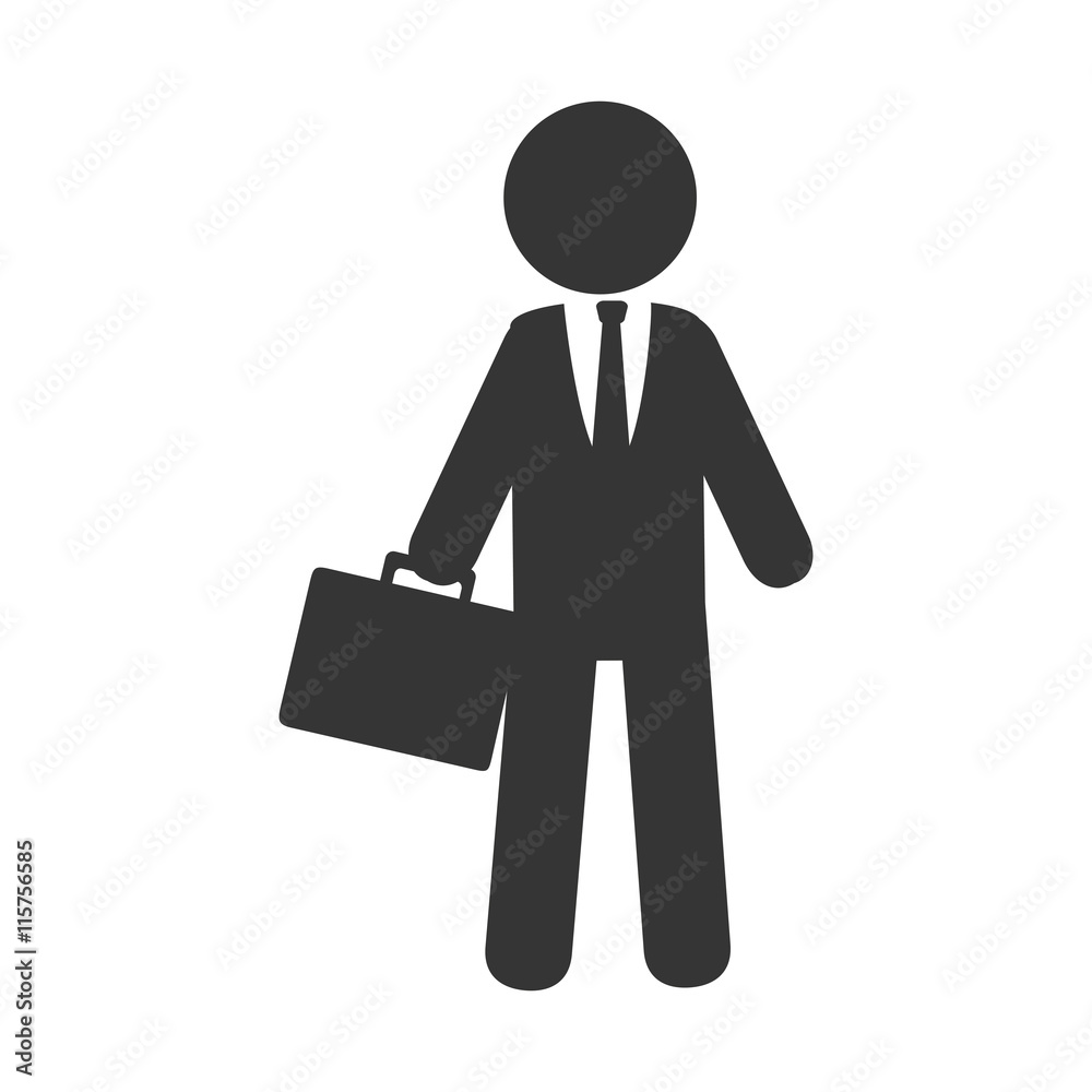 Businessman pictogram isolated flat icon, vector illustration graphic design. Businessman pictogram isolated flat icon, vector illustration graphic design.