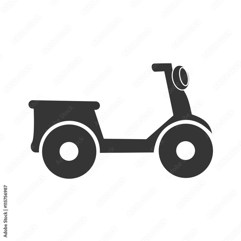 Motorcycle in black and white icon, isolated flat icon vector illustration. Motorcycle in black and white icon, isolated flat icon vector illustration.