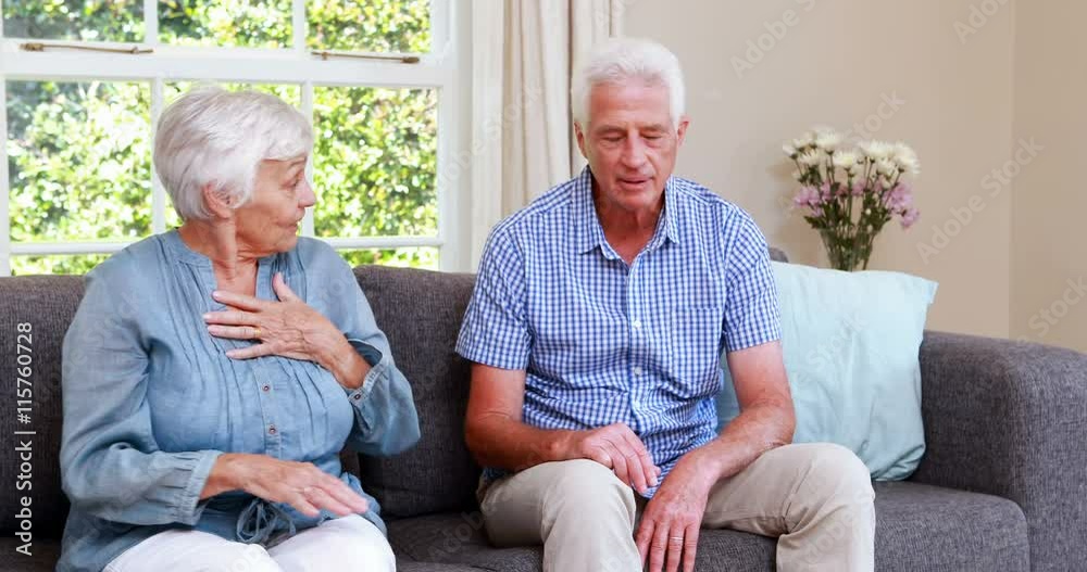 Senior couple having an argument Senior couple having an argument