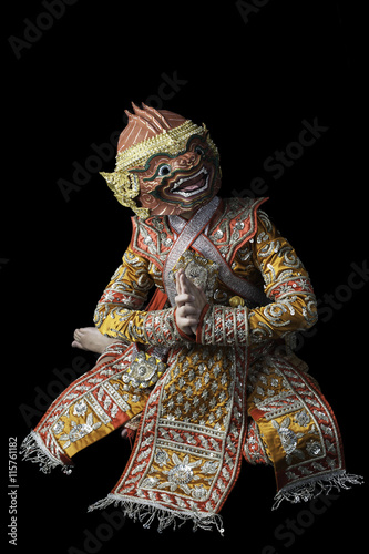 This mask dance drama of Thailand call Khon from the Ramayana story.