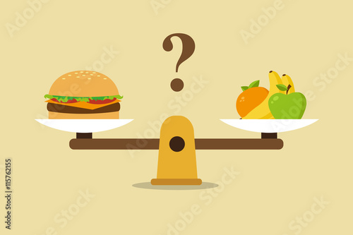 Healthy eating balanced diet concept