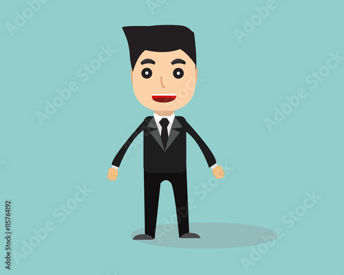 Business man cartoon vector.