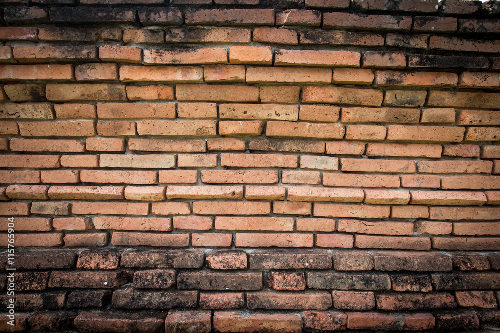 Fototapeta premium Red brick wall background