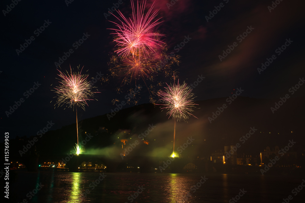 
Nice fireworks in Heidelberg, Germany