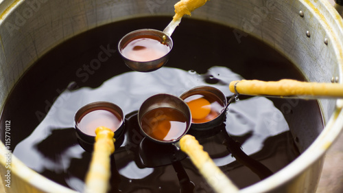 Melting candle to the traditions of Buddhist Lent.