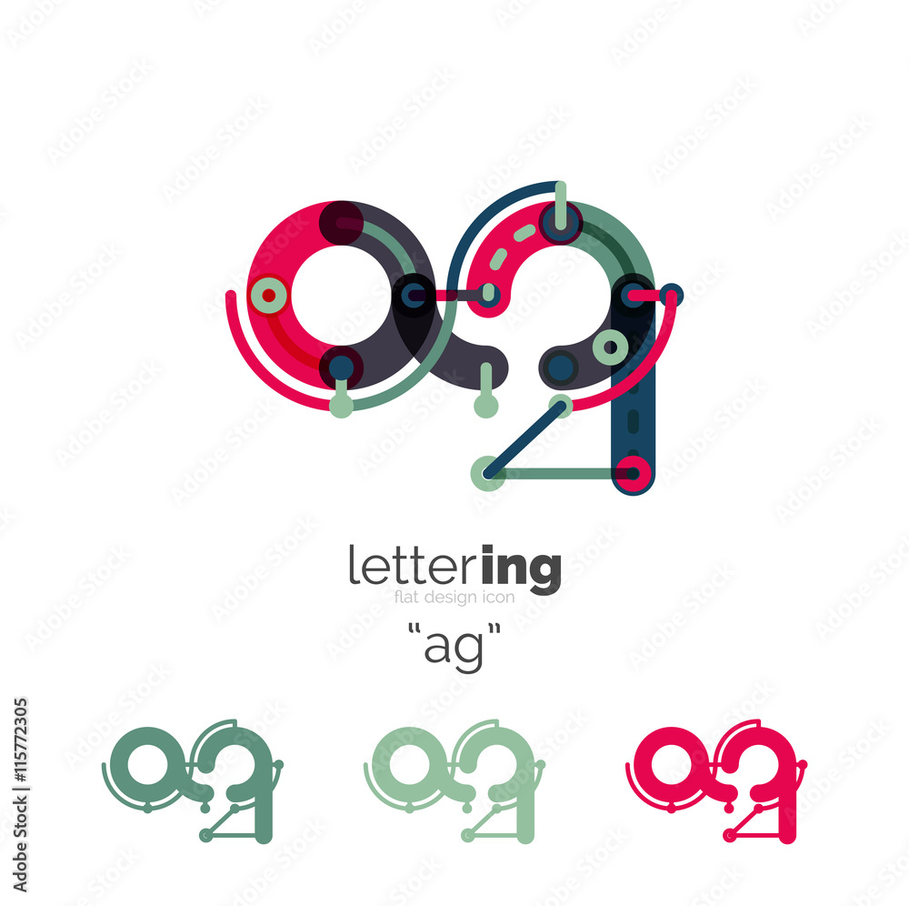 Obraz premium Letters logo icon