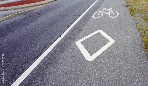 Bicycle lane in resident area
