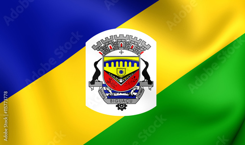 Flag of the Biguacu, Brazil. photo