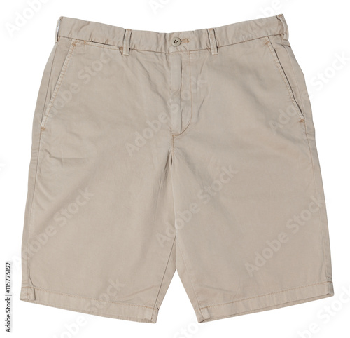 Men's shorts isolated on white background