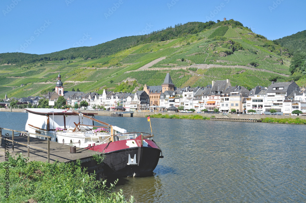 der beliebte Weinort Zell an der Mosel,Rheinland-Pfalz,Deutschland