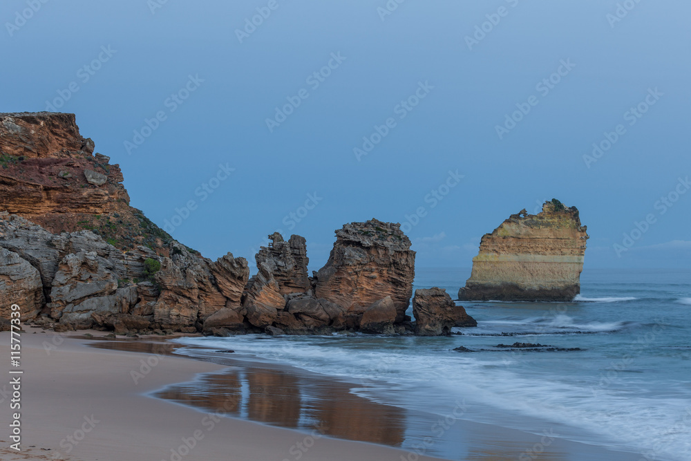 Beautiful rock formations at Childers Cove. Great Ocean Road, Victoria, Australia.