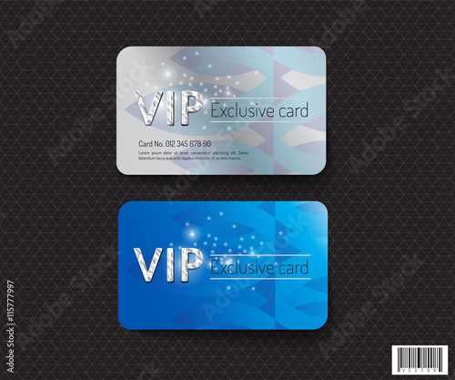 VIP card template design. luxury concept