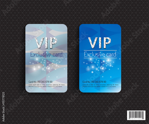 VIP card template design. luxury concept